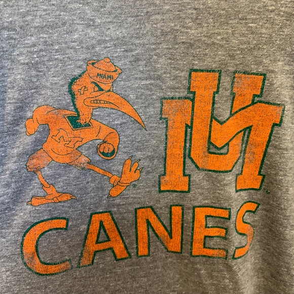 Vintage University of Miami UMiami UM Canes Sebastian Graphic Tee Size XXL - Picture 6 of 8